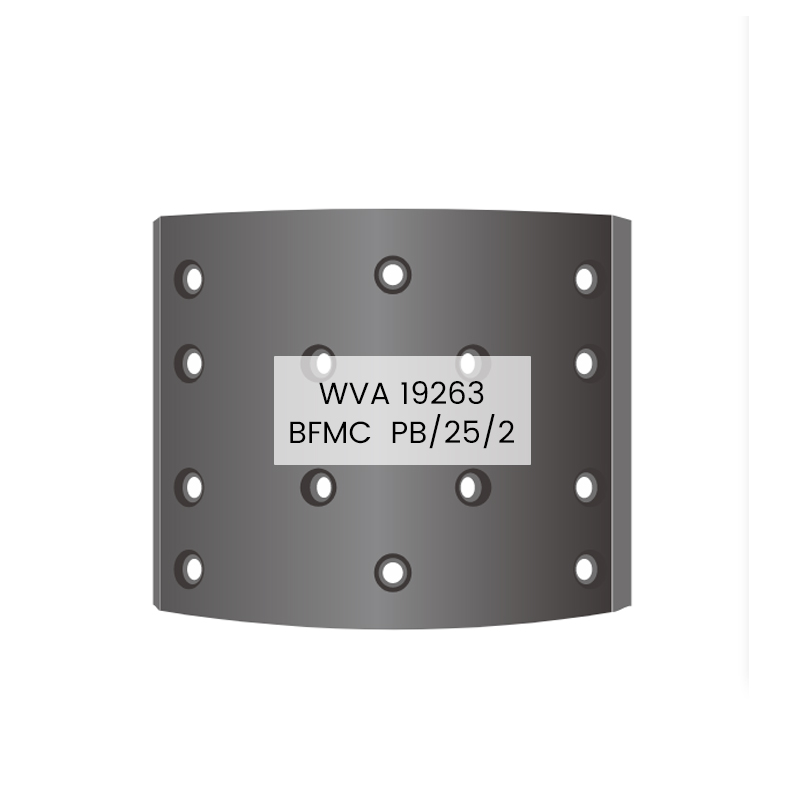 Garnitură de frână pentru camion 19263 PB/25/2 pentru PERROT BREMSEN